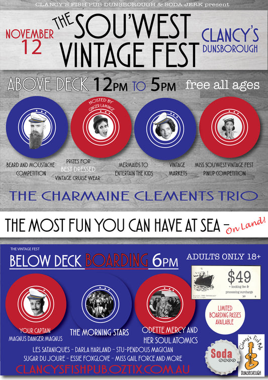 All Aboard for The Sou'West Vintage Fest! Saturday 12th November 2016