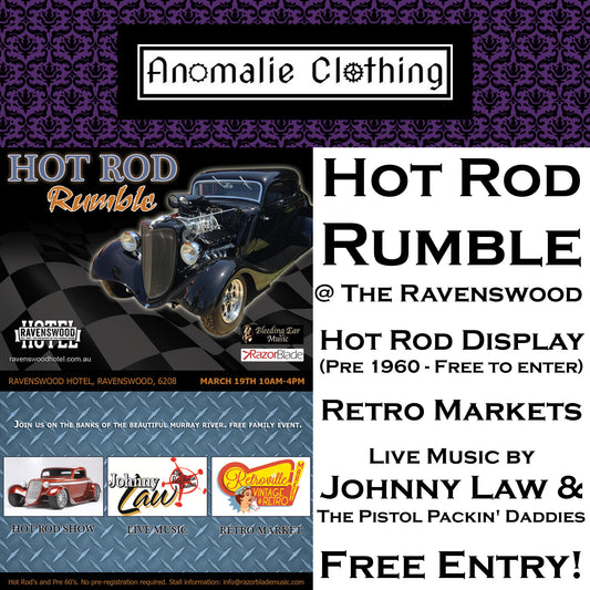 Hot Rod Rumble at The Ravenswood Hotel on Sunday 19 March 2017