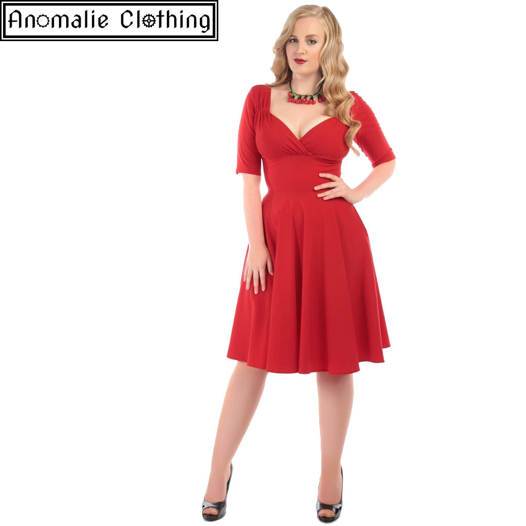 Trixie Doll Dress in Red