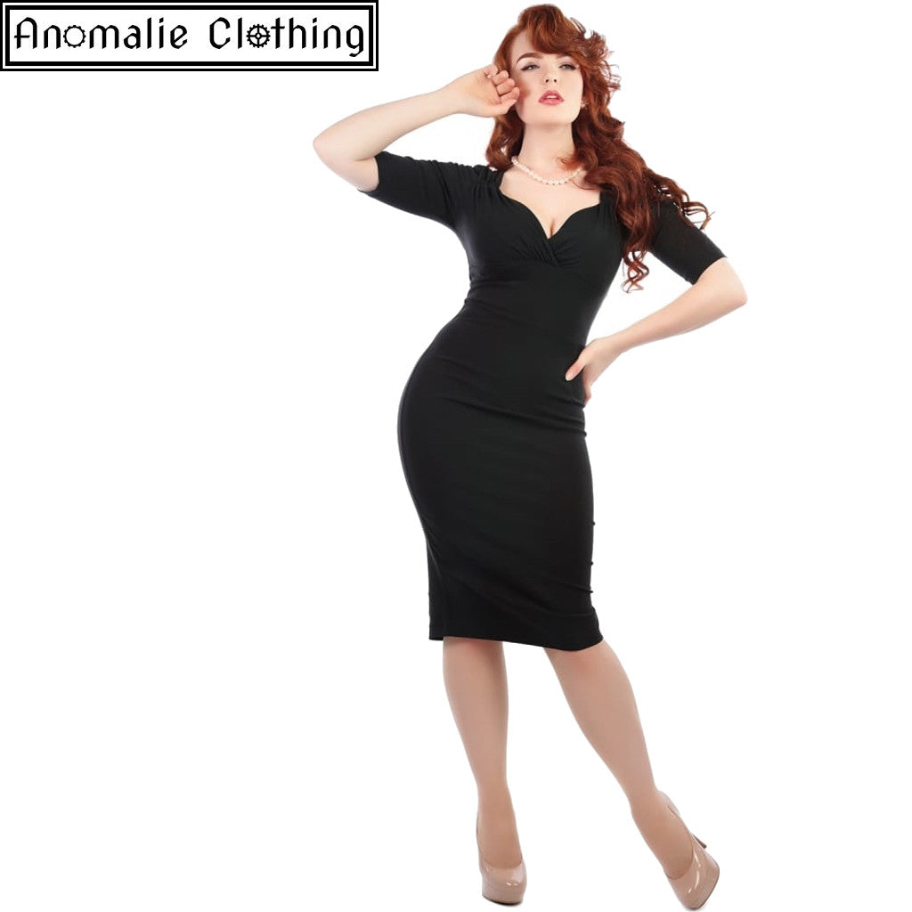 Trixie Pencil Dress in Black