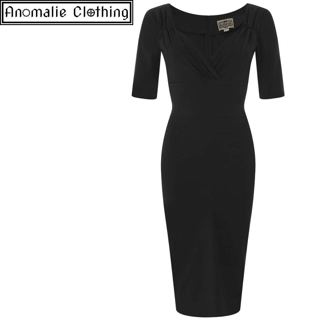 Trixie Pencil Dress in Black