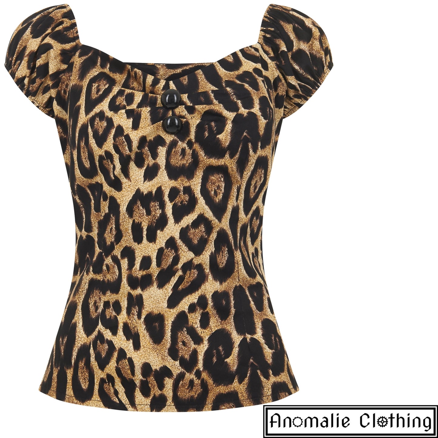 Dolores Top in Feral Leopard Print