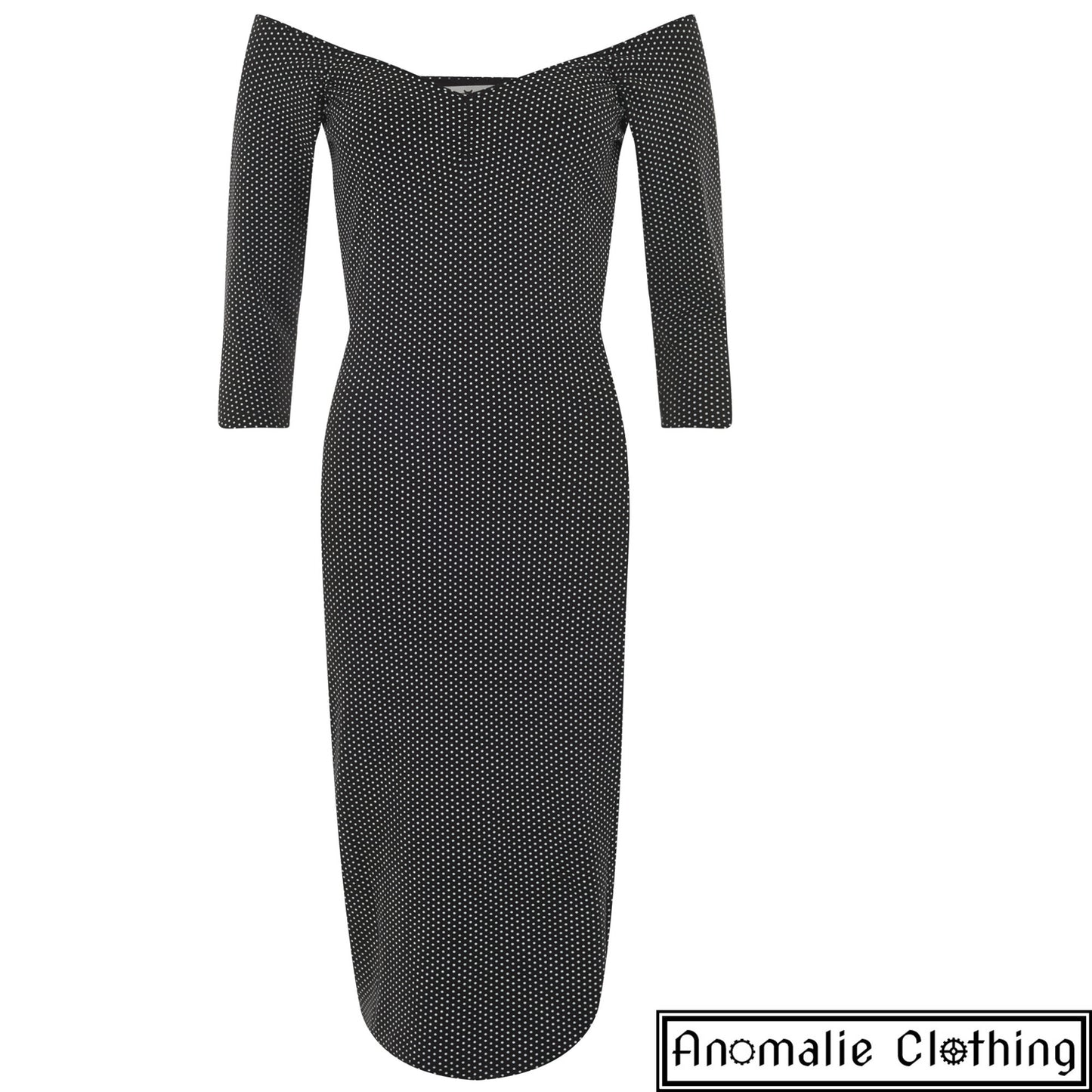 Morgana Polka Dot Pencil Dress