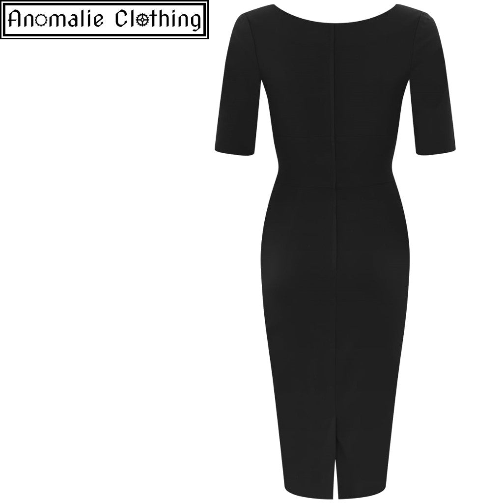 Trixie Pencil Dress in Black