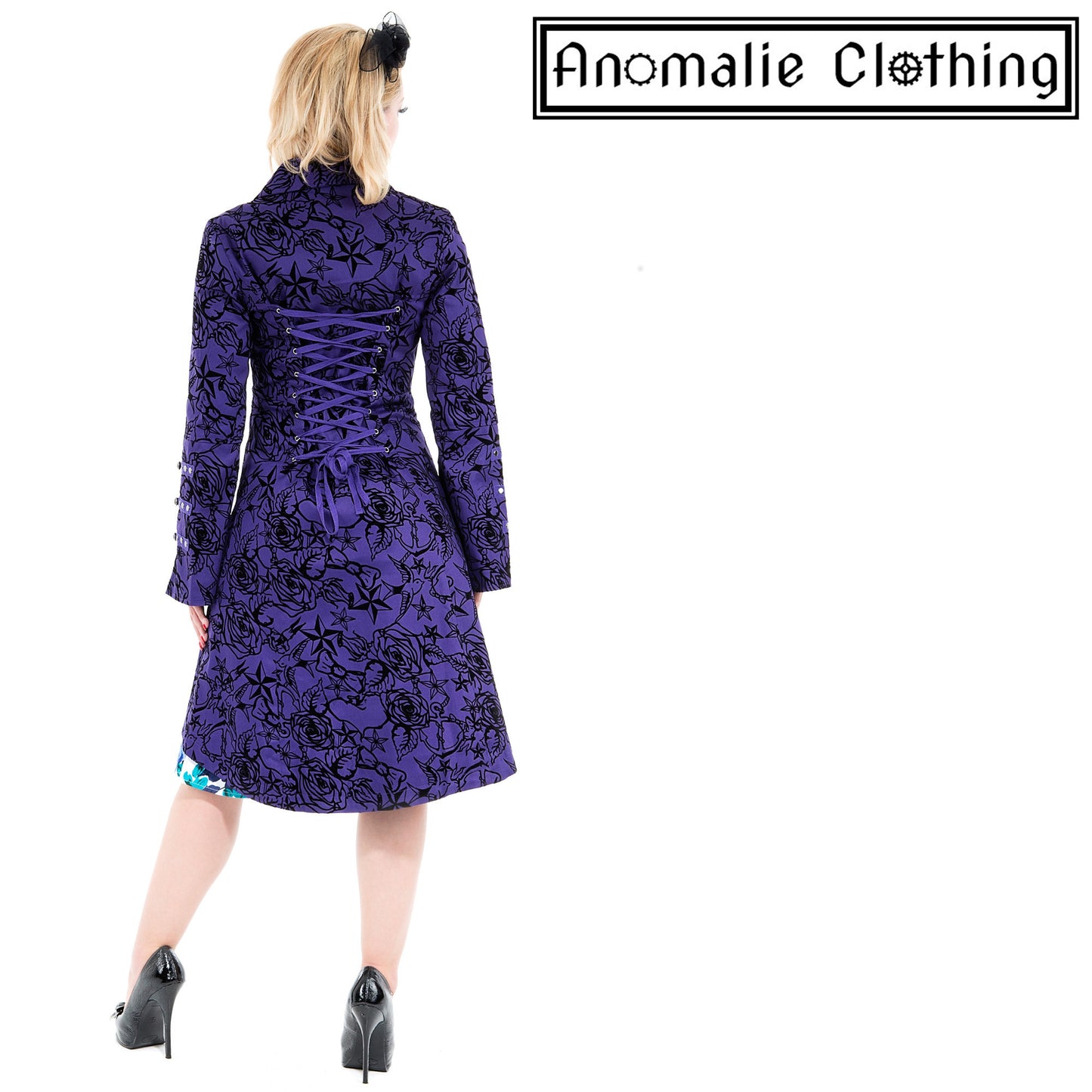 Purple Flocked Tattoo Coat