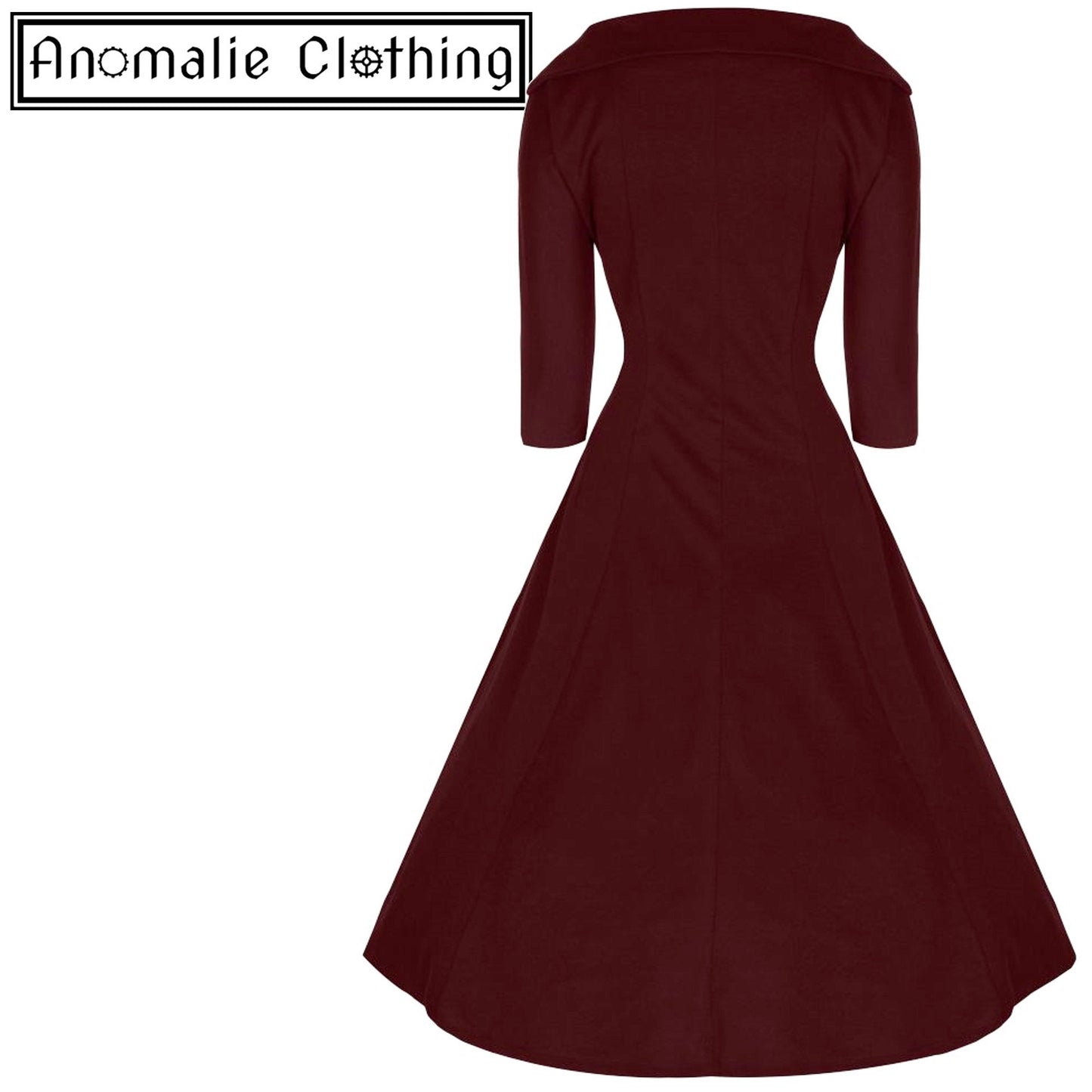 Burgundy Marla Swing Dress