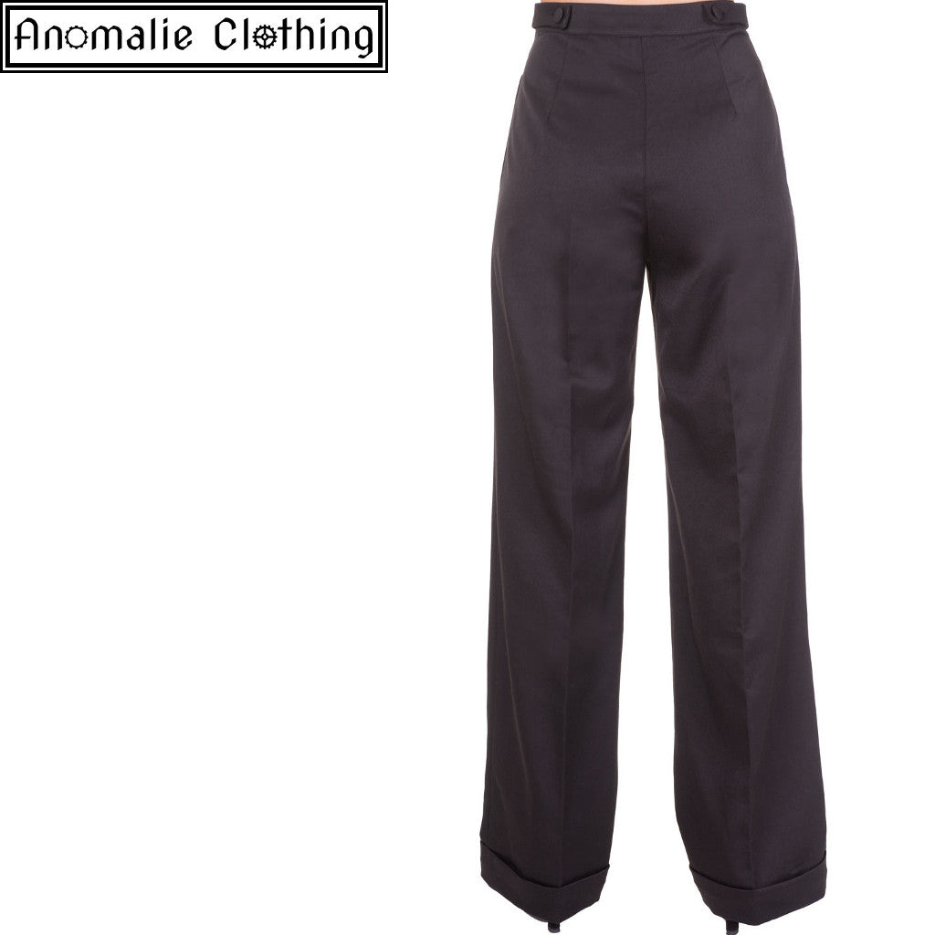 Party On Wide Leg Trousers in Black