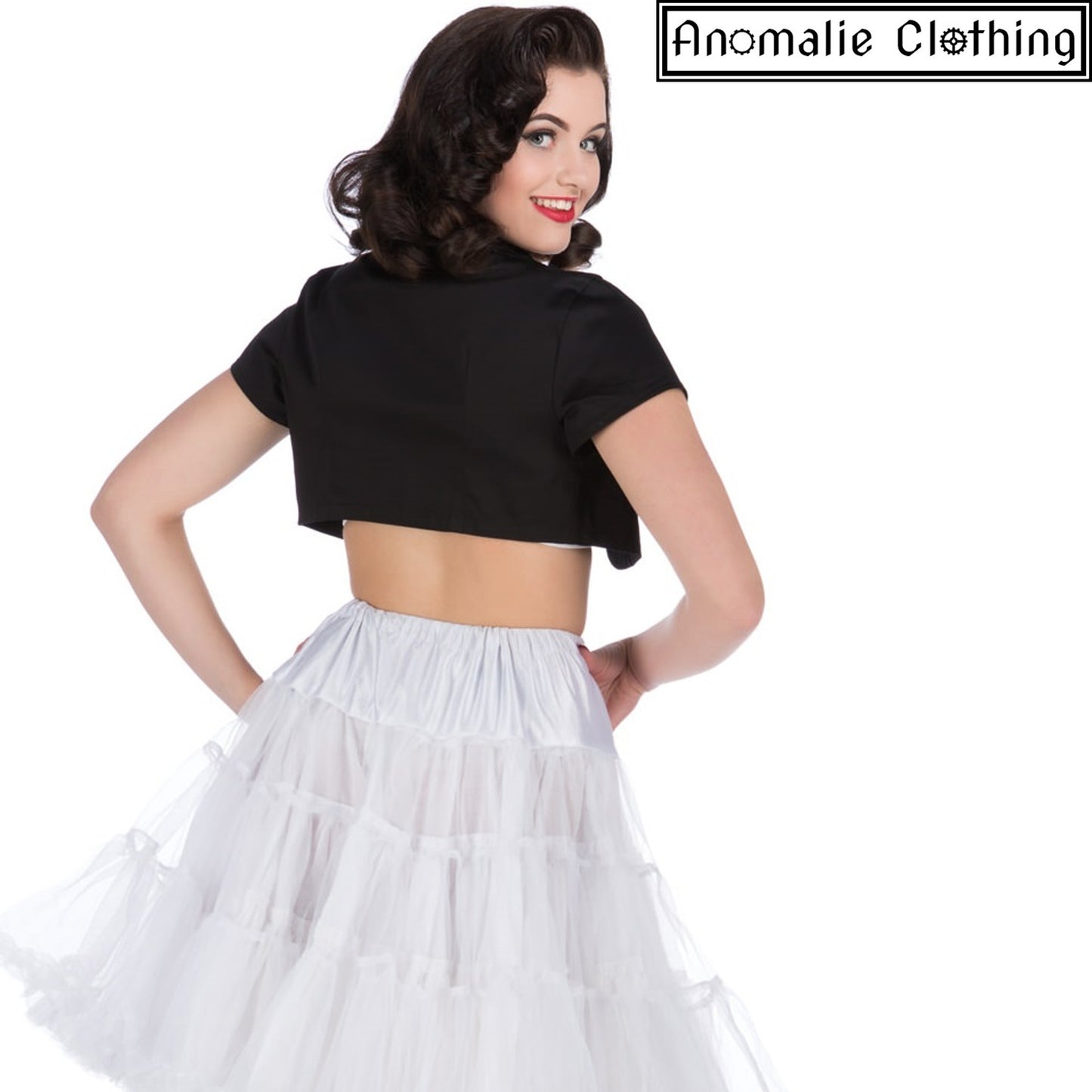 Black Short Sleeve Bolero