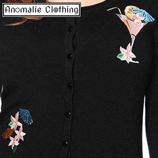 Cocktail Cardigan in Black