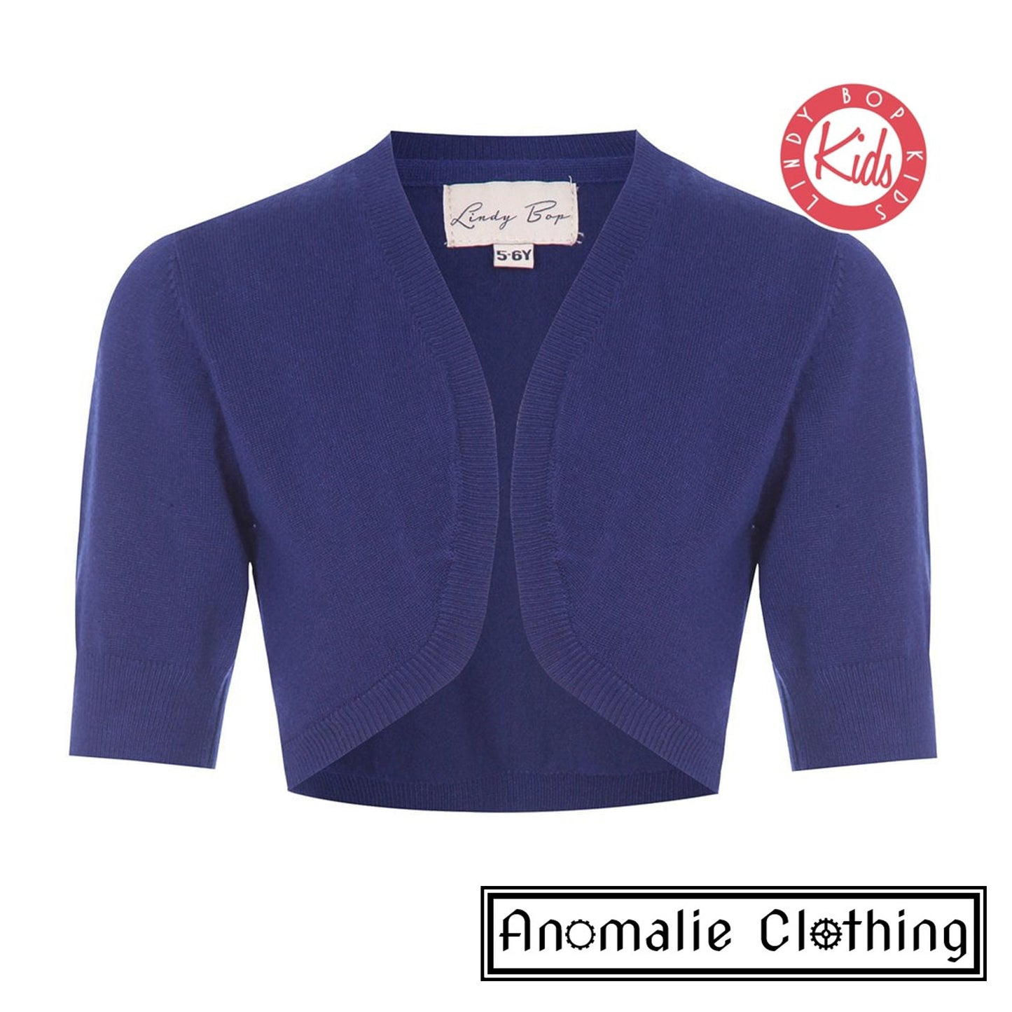 Navy Blue Mini Kennedy Children's Shrug - One Size 3-4 Left!