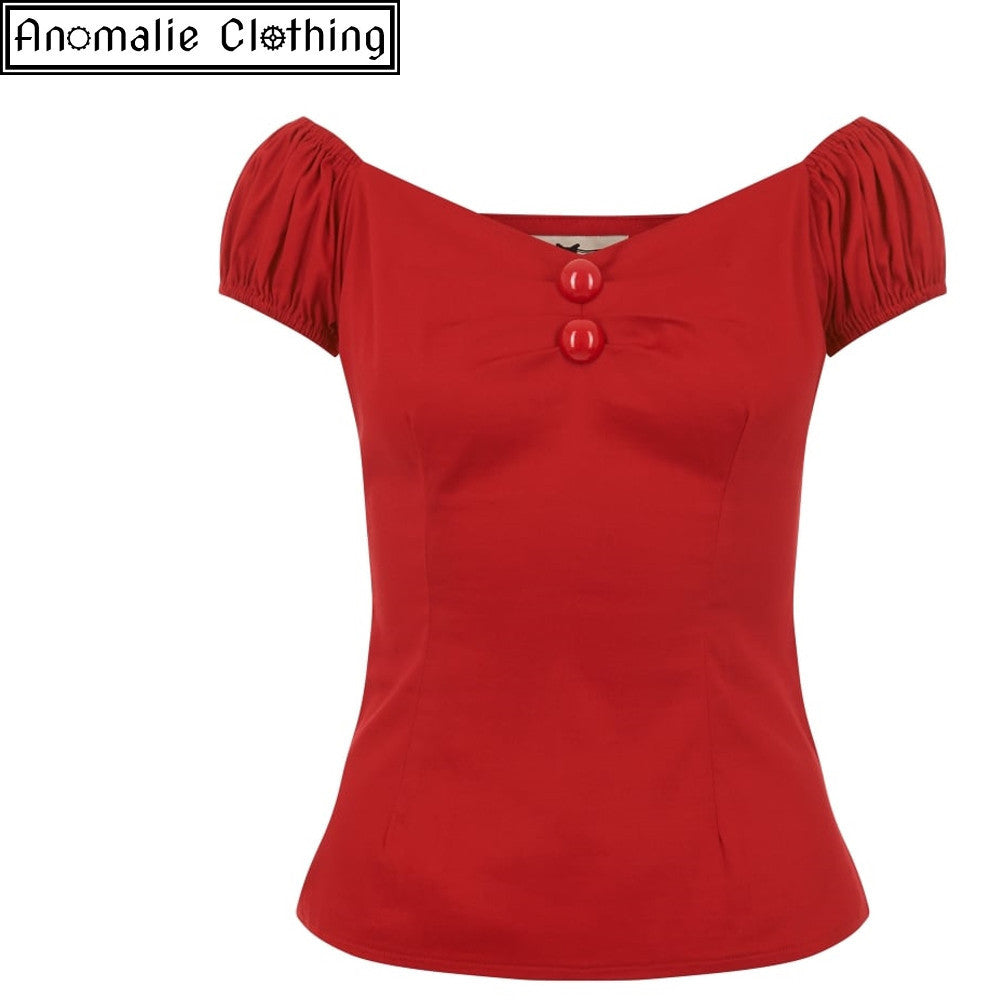 Dolores Top in Red