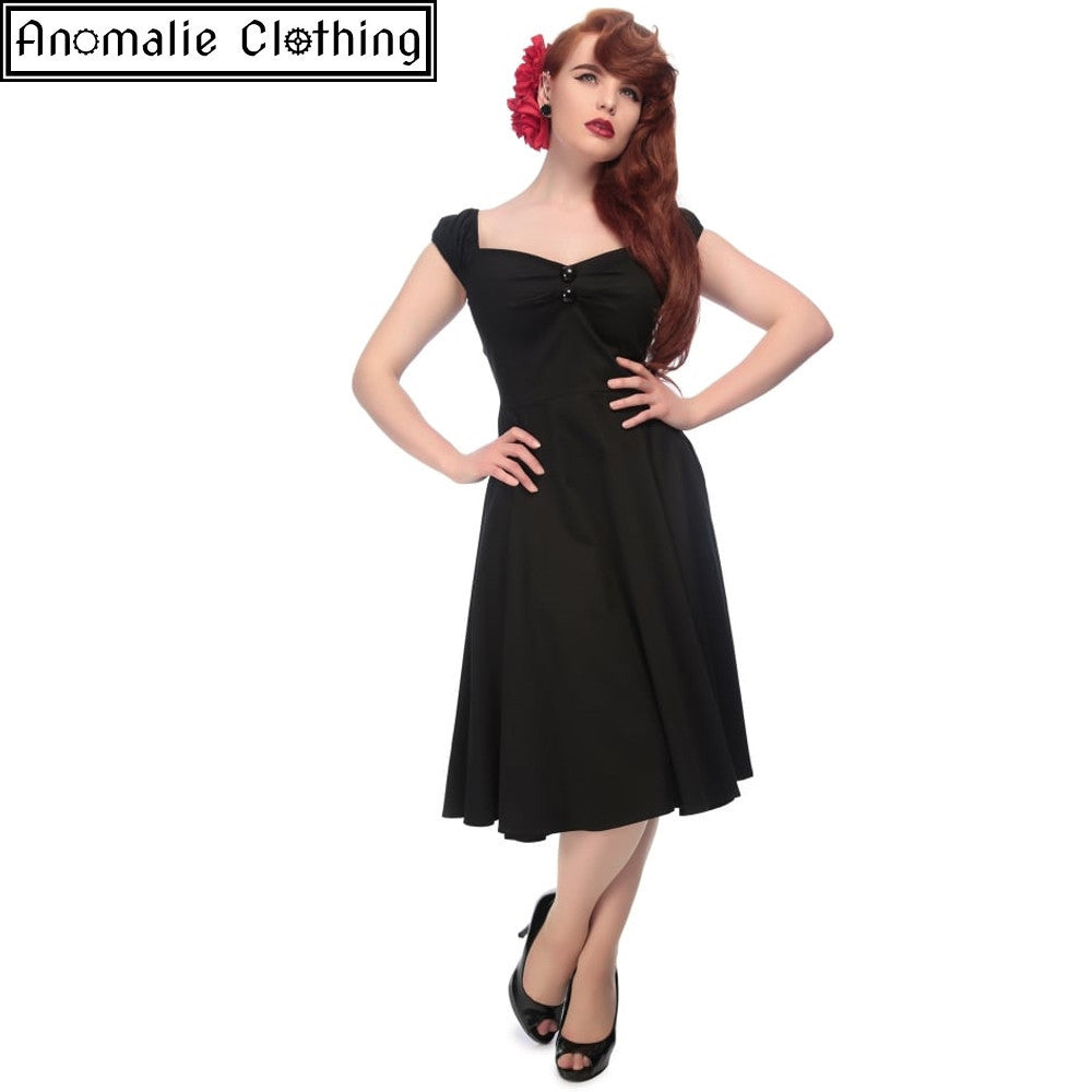 Collectif Dolores Doll Dress in Black at Anomalie Clothing Collectif Dolores Doll Dress in Black at Anomalie Clothing