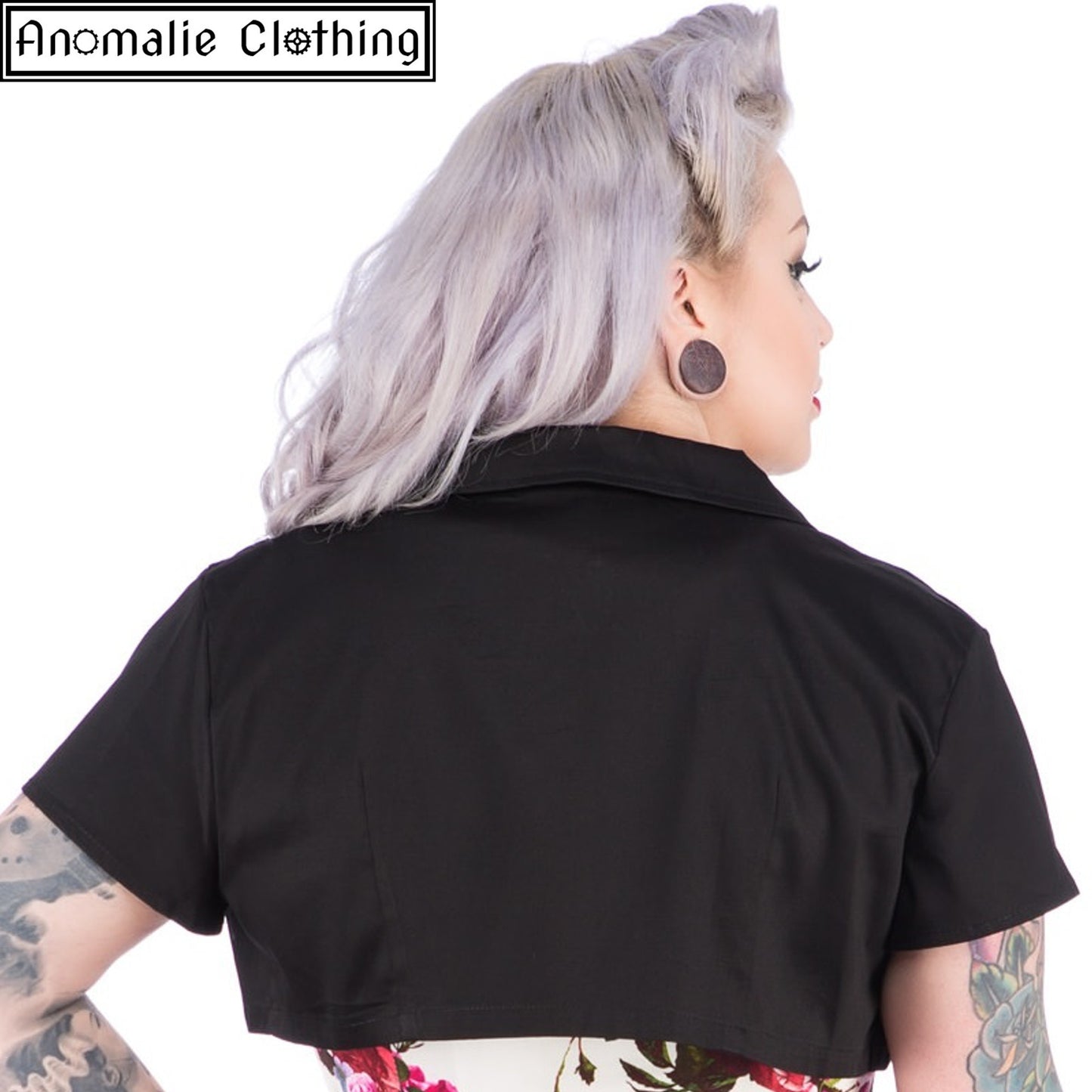 Black Short Sleeve Bolero