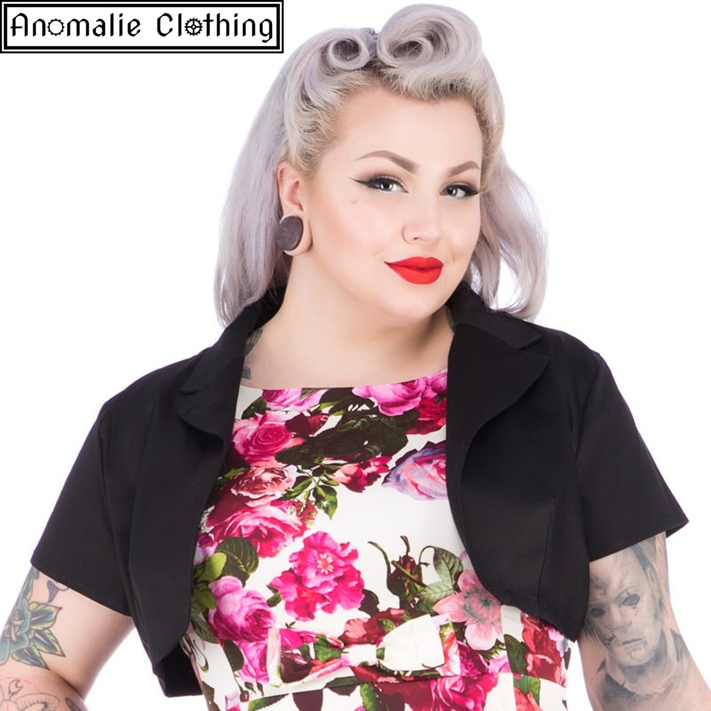 Black Short Sleeve Bolero