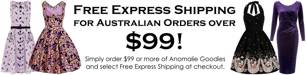 Free Express Shipping for Australian Orders over $99!