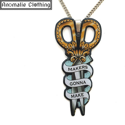 Makers Gonna Make Pendant Necklace