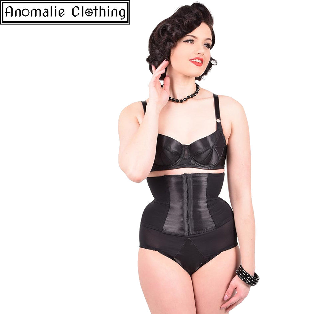 Glamour Nouveau Waspie in Black