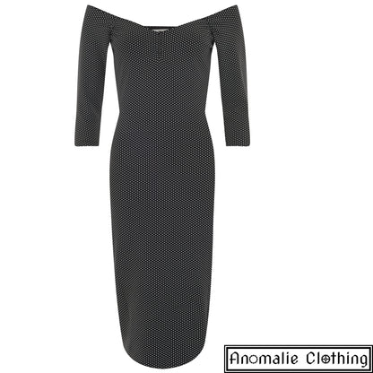 Morgana Polka Dot Pencil Dress