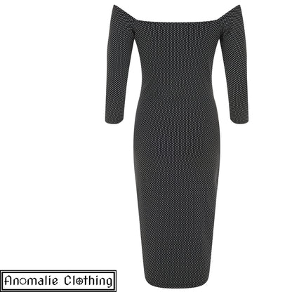 Morgana Polka Dot Pencil Dress