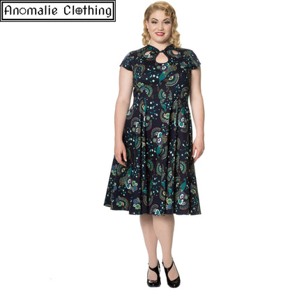 Proud Peacock Cut Out Dress