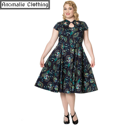 Proud Peacock Cut Out Dress