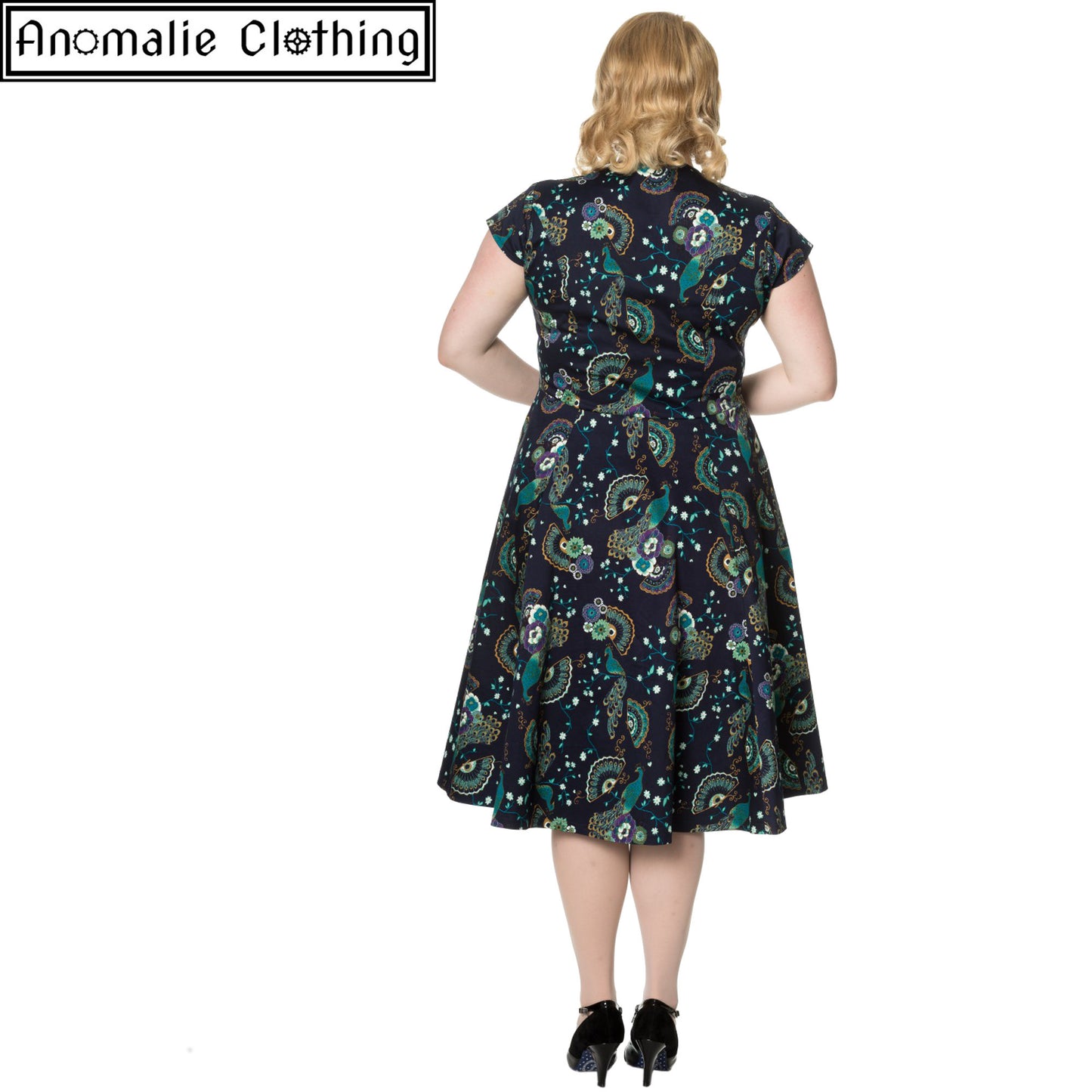 Proud Peacock Cut Out Dress