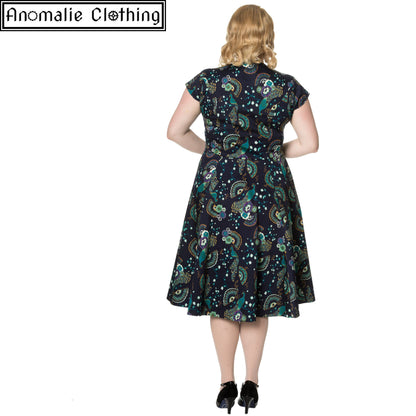 Proud Peacock Cut Out Dress