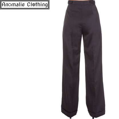 Party On Wide Leg Trousers in Black