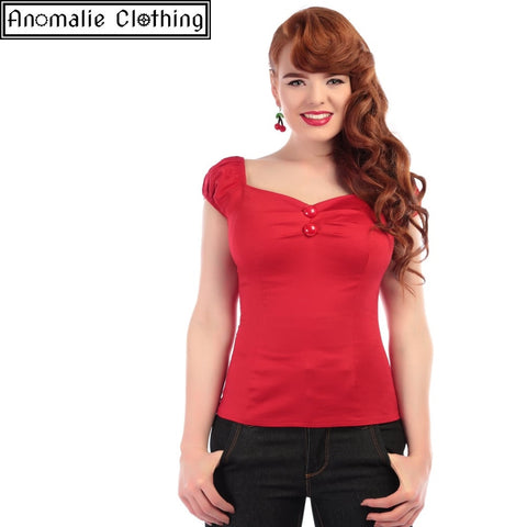 Dolores Top in Red