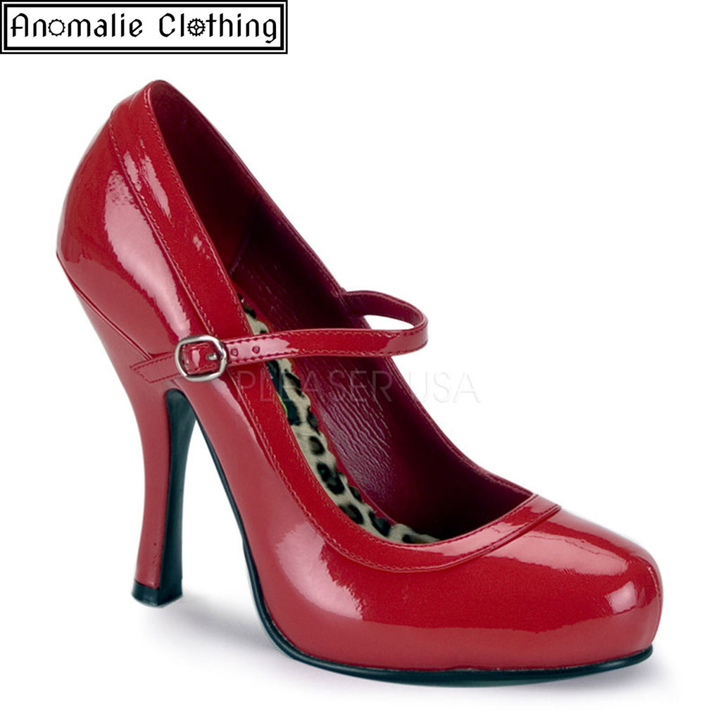 Funtasma Pretty Pumps in Red Patent Faux Leather at Anomalie Clothing