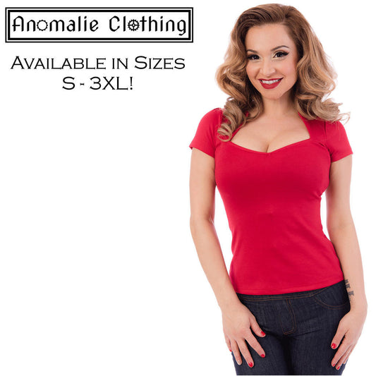 Red Sophia Top