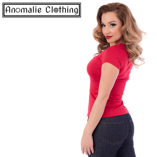 Red Sophia Top